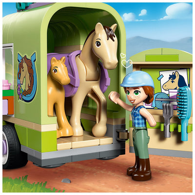 LEGO Friends Horse & Baby Foal Trailer 42695 Set for Ages 7+