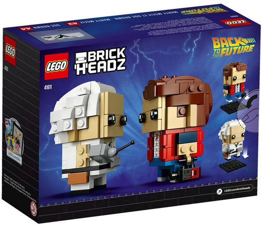 LEGO 41611 Back to the Future Marty & Doc BrickHeadz – view 2 - Auzzistore
