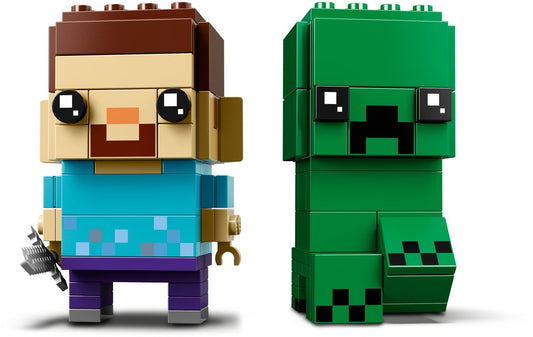 LEGO 41612 Minecraft Steve & Creeper BrickHeadz Set – view 2 - Auzzistore