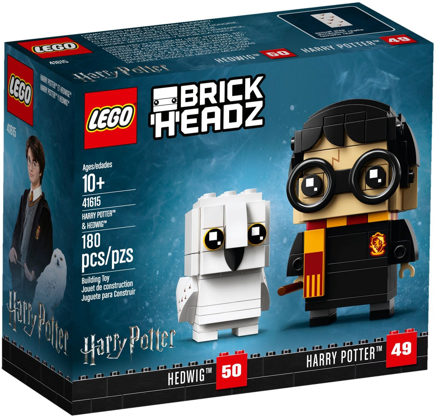 LEGO 41615 Harry Potter & Hedwig BrickHeadz Set