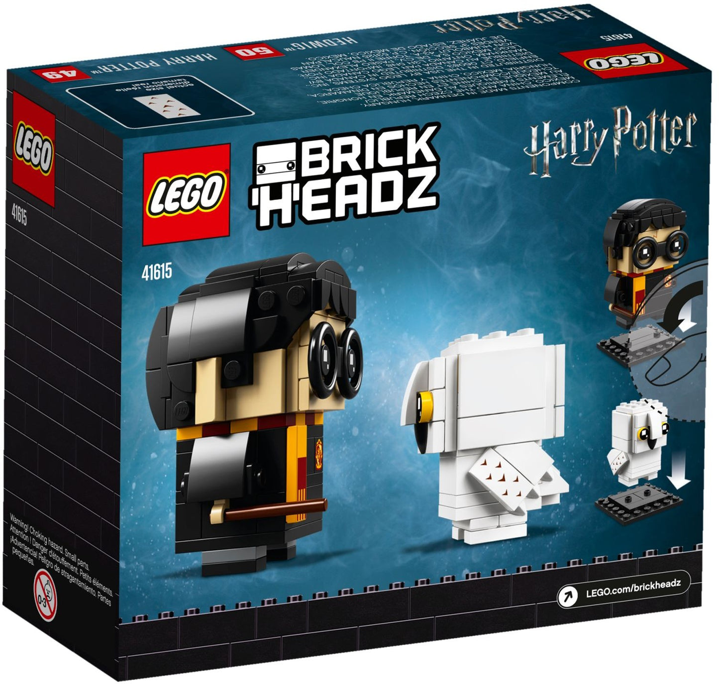 LEGO 41615 Harry Potter & Hedwig BrickHeadz Set