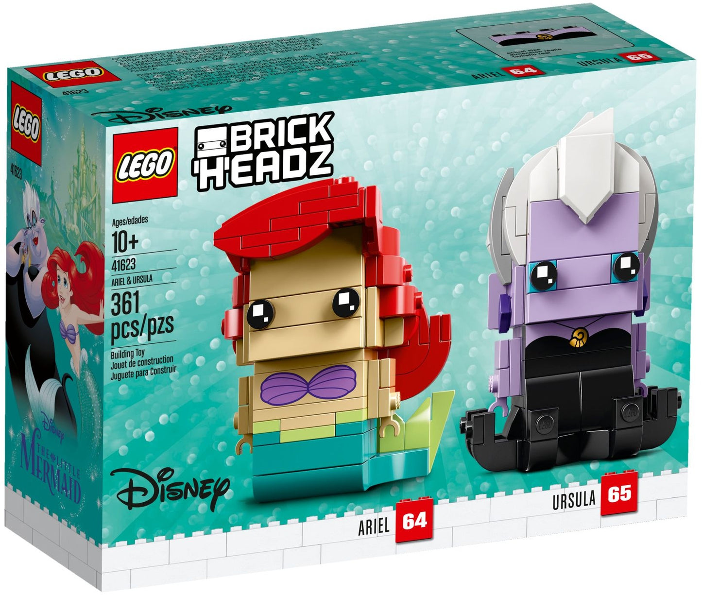 LEGO 41623 Ariel & Ursula BrickHeadz™ Disney The Little Mermaid Set