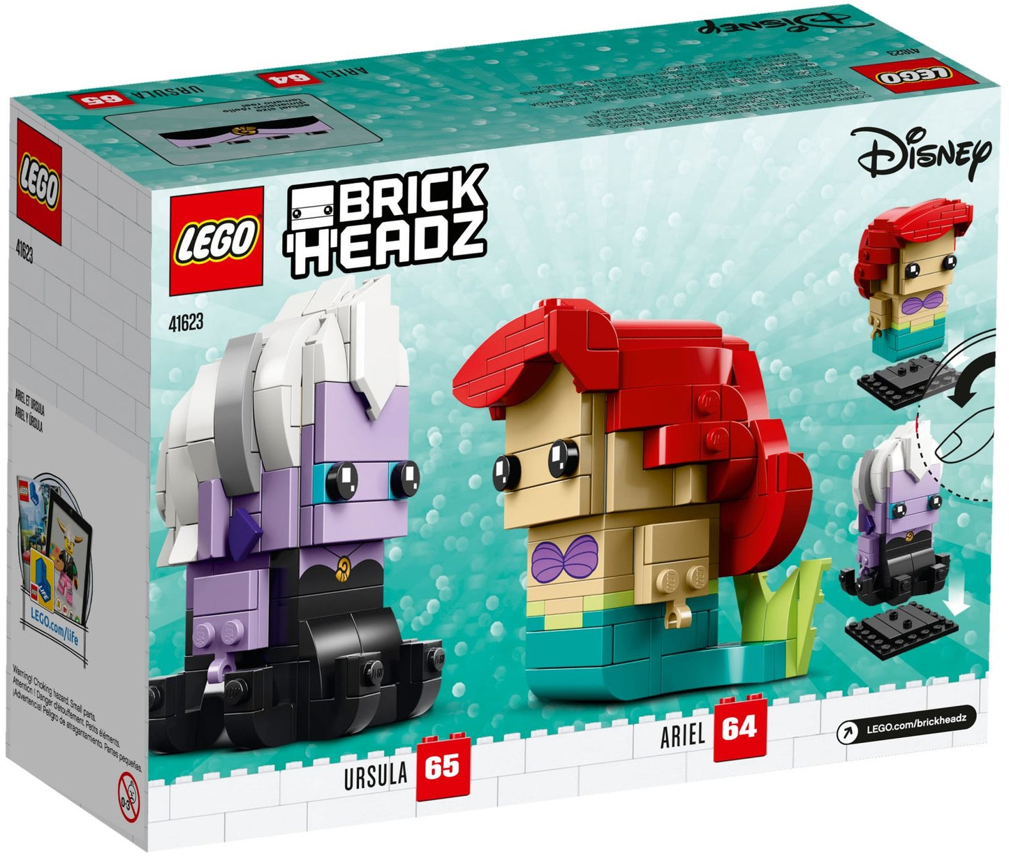 LEGO 41623 Ariel & Ursula BrickHeadz™ Disney The Little Mermaid Set