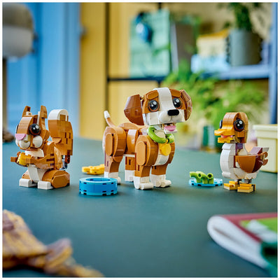 LEGO Creator 3-in-1 Cute Animals Playful Puppy Dog 31382 336-Piece