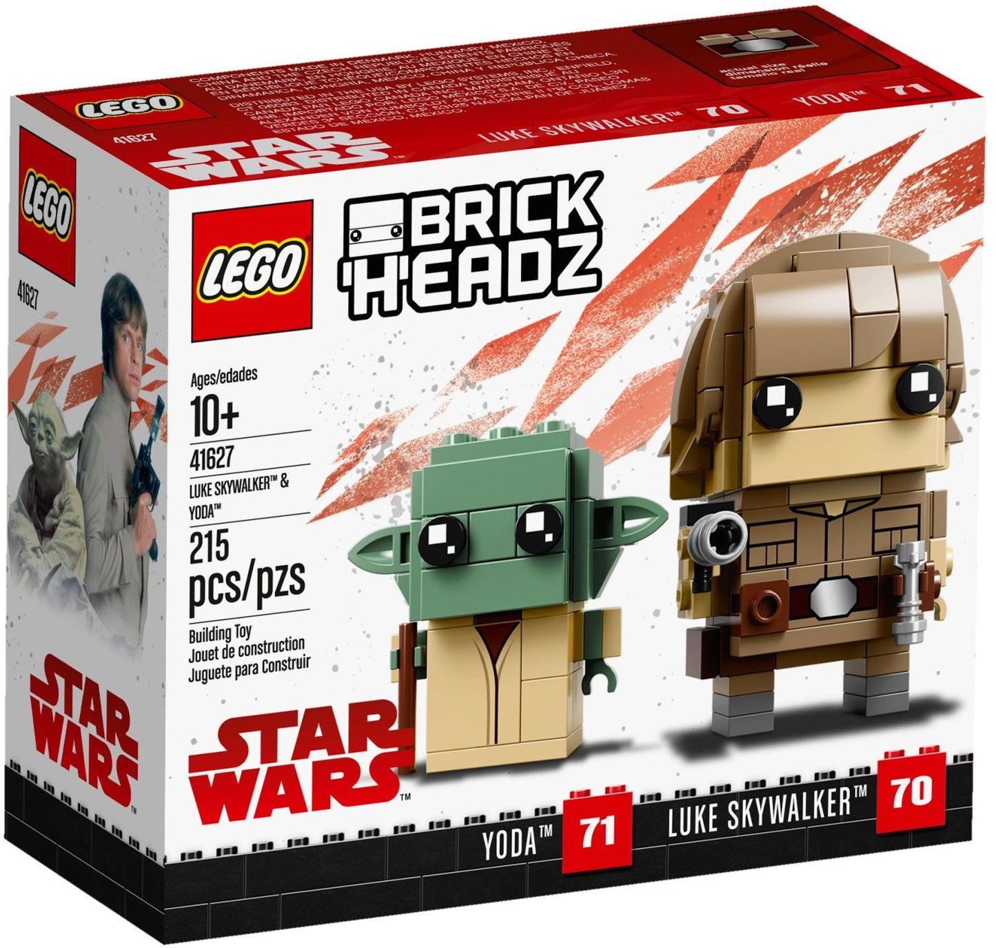 LEGO 41627 Luke Skywalker & Yoda BrickHeadz Set