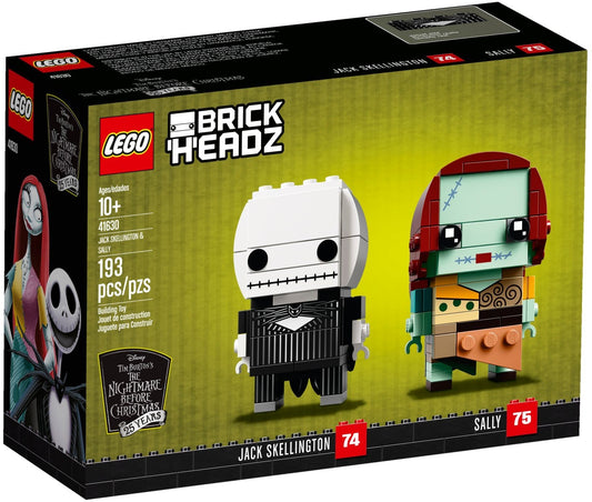 LEGO 41630 Jack Skellington & Sally BrickHeadz Set - Auzzistore