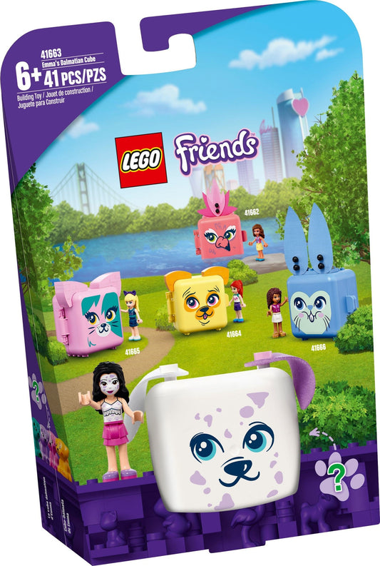 LEGO 41663 Emma's Dalmatian Cube - Portable Puppy Playset - Auzzistore