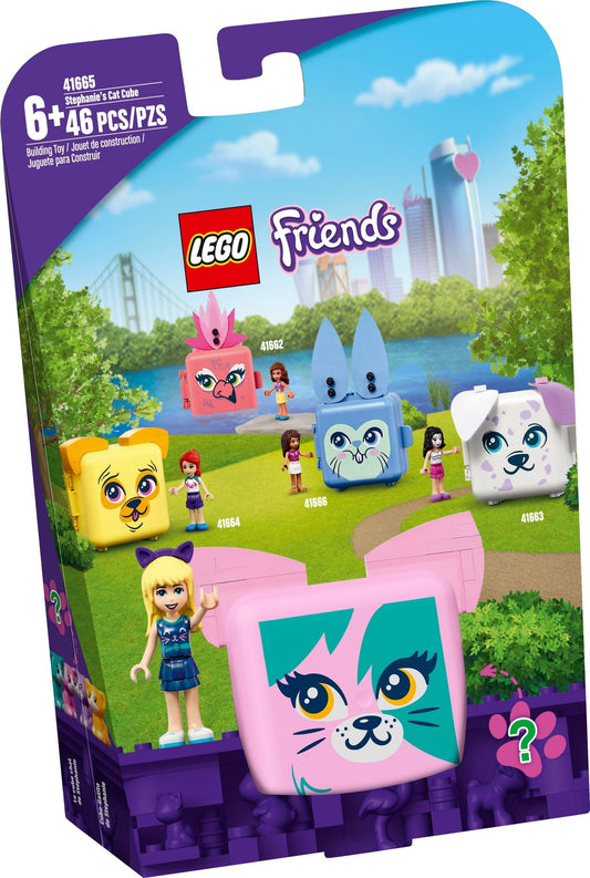 LEGO 41665 Stephanie's Cat Cube - Portable Playset with Mini-Doll - Auzzistore