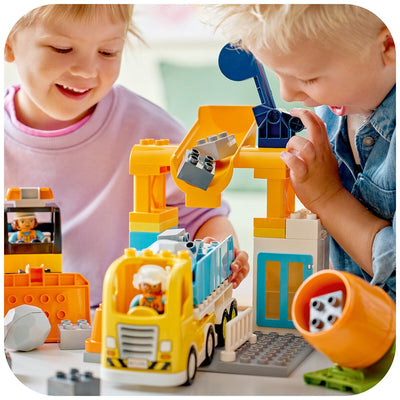 LEGO DUPLO 3-in-1 Construction Site & Vehicles Set 10476 Toddler 3+