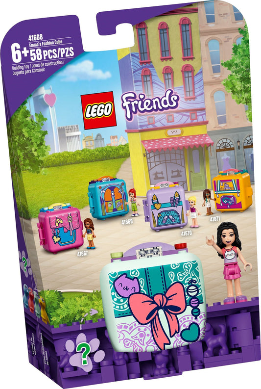 LEGO 41668 Emma's Fashion Cube: Portable Sewing Toy for Kids - Auzzistore