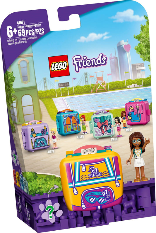 LEGO 41671 Andrea's Swimming Cube Playset - Portable Pool Fun