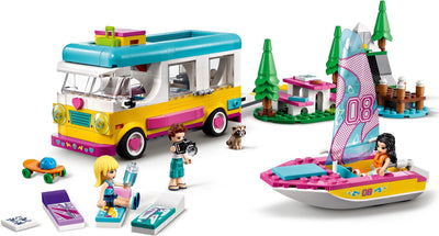 LEGO Friends Series 41681 Forest Camper Van and Sailboat