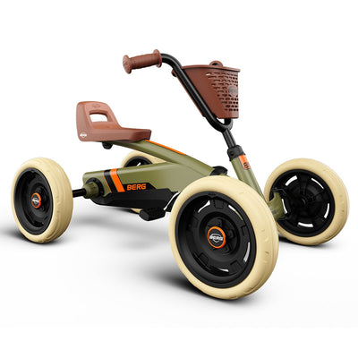 Berg Buzzy Retro Green Pedal GoKart 10 inch Adjustable Seat