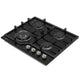 Midea 600mm Black Glass Gas Cooktop 4 Zone Wok Burner MCG601GBL — image 3