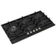 Midea 900mm Black Glass Gas Cooktop 5 Zone Cast Iron MCG90GBL — image 3