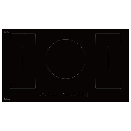 Midea 90cm 5 Zone 7200W Induction Cooktop Black MC-IV7243B2CC-A - Auzzistore