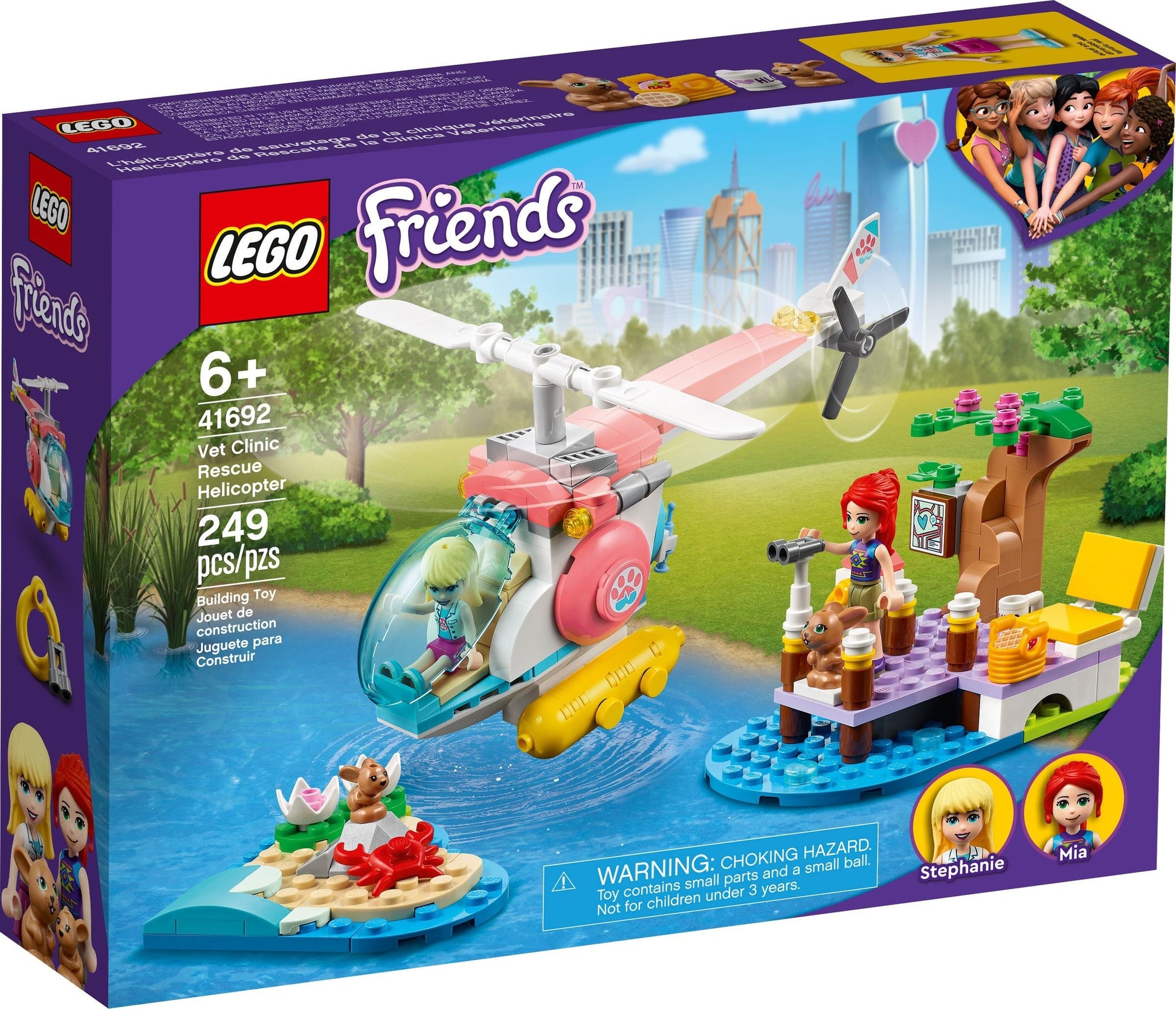 LEGO Friends Series 41692 Vet Clinic Rescue Helicopter- Auzzi Store