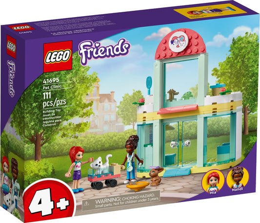 LEGO 41695 Pet Clinic Vet Set - Animal Rescue Fun (4+ Years)