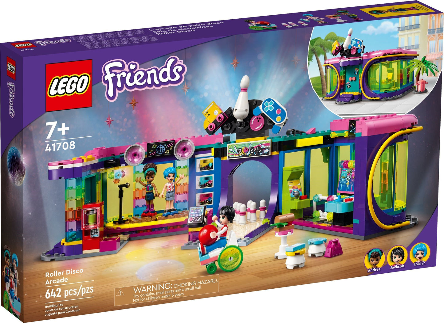 LEGO 41708 Roller Disco Arcade - Friends Fun for Kids 7+