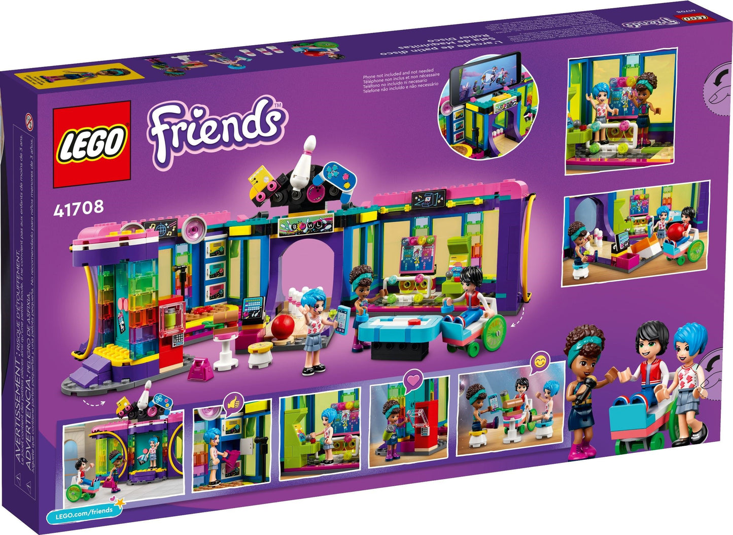 LEGO 41708 Roller Disco Arcade - Friends Fun for Kids 7+