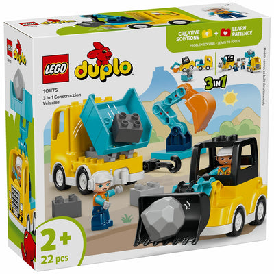 LEGO Duplo 3 in 1 Construction Vehicles 10475 Creative Set 2+