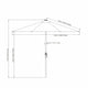 SunVilla Tan LED Market Umbrella 3M
