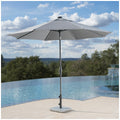 SunVilla 3m LED Market Umbrella Graphite Aluminium Rechargeable