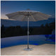 SunVilla Graphite LED Market Umbrella 3M