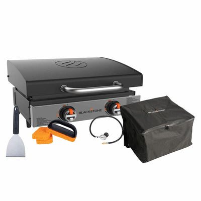 Blackstone 559mm Tabletop Griddle Hood Bundle 2405AU Portable Black