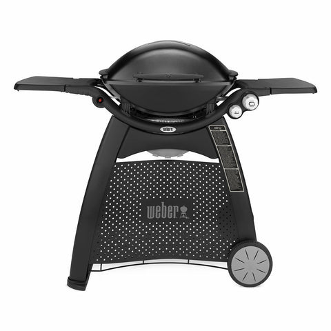 Weber Q3100 Black With Family Q Essentials Pack And Cart - Auzzistore
