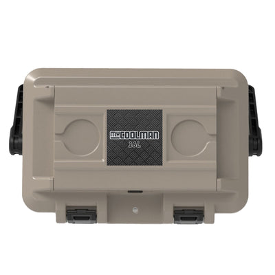 myCOOLMAN 16L Icebox Cooler Durable with Dry Storage COB16 Tan/Grey Capacity