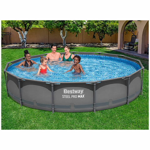 Bestway Steel Pro Max Round Above Ground Pool Set 76cm x 3.96M - Auzzistore