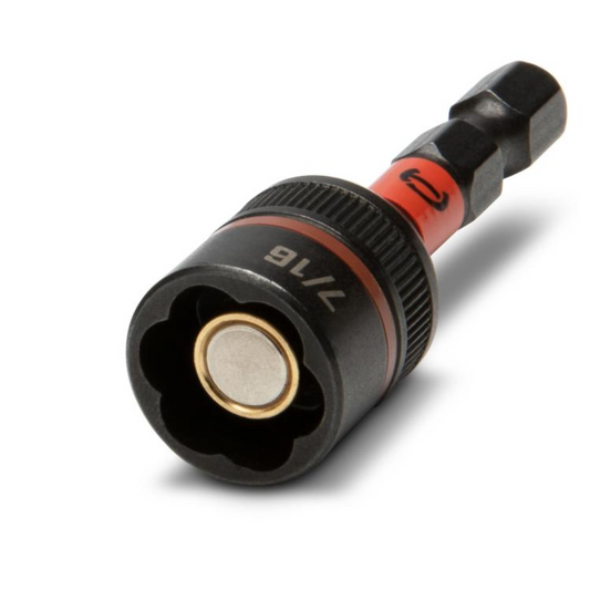 Crescent Bolt Biter Impact Nut Driver and Extractor - 7/16" x 1-7/8" - Durable Chrome-Molybdenum - Bi-Directional Design - Auzzistore