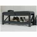 Storage Bench 51cm Height Black Steel 454kg