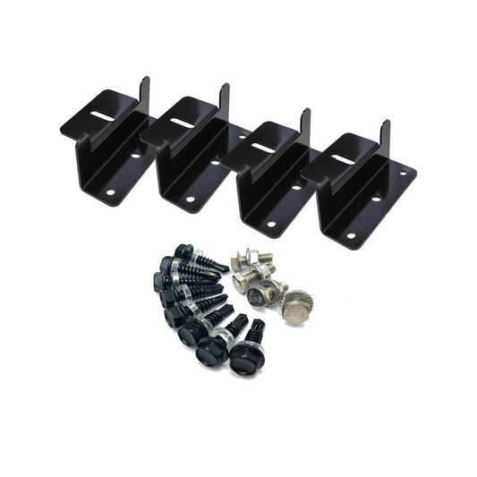 Kt Solar Mounting Brackets 4 Pack - 8mm T-Bolt Hole - 101mm x 66mm x 43mm - Durable Weather Resistant - Auzzistore