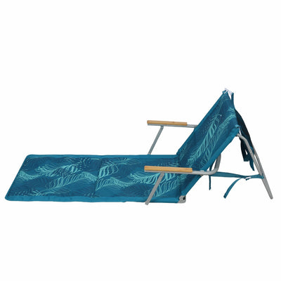 Waters Edge Beach Lounger Portable 102kg Capacity FC-080 Steel Poly Fabric