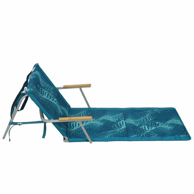 Waters Edge Beach Lounger Portable 102kg Capacity FC-080 Steel Poly Fabric