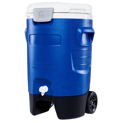 Igloo Sport Portable Rolling Cooler 18.9L Capacity Blue Plastic 42379
