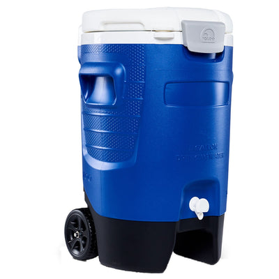 Igloo Sport Portable Rolling Cooler 18.9L Capacity Blue Plastic 42379