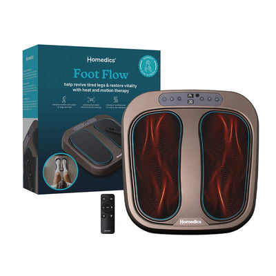 Homedics Foot Flow Vibrating Foot Massager PSL2000HAU Brown with Heat