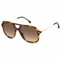 Carrera 3018/S 05L Women’s Square Sunglasses 58mm Havana Double Bridge Brown Lens Plastic