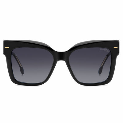 Carrera 3037/S 807 Women's Sunglasses Stylish Square Black Acetate