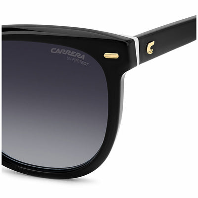 Carrera 3043/S 80S Women’s Rectangular Sunglasses Black White Acetate