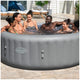 Lay-Z-Spa Santa Monica MaxHold EnergySense Smart AirJet 7 Grey Round Inflatable Spa 2.16M x 71cm