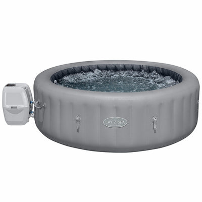 Lay-Z-Spa Santa Monica AirJet 7 Inflatable Spa 216cm Grey Capacity 1,190L