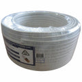 Spectra Flat TPS Cable 2.5mm 2 Core & Earth White AU/NZ