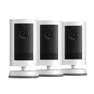 Ring Outdoor Camera Plus 2K 3 Pack Battery Charging Station White B0FH49ZQHJ