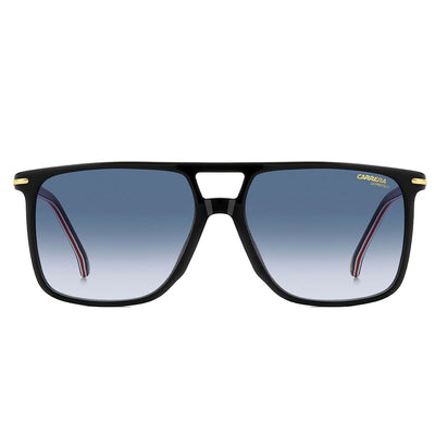 Carrera 366/S OIT Men's Navigator Sunglasses Black Red Acetate Dark Blue