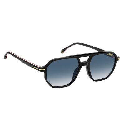 Carrera 341/S 2M2 Men's Stylish Acetate Sunglasses Black Gold Dark Blue