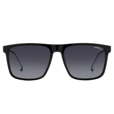 Carrera 8064/S 80S Sporty Men's Rectangular Sunglasses Black White